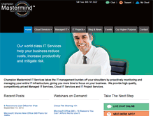 Tablet Screenshot of masterminditservices.com